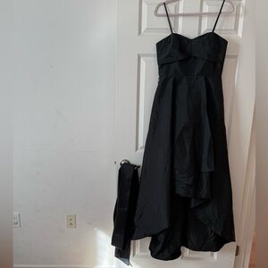 Adrianna Papell Black High Low Dress